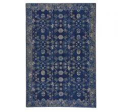 Keshan Area Rug in navy with a traditional motif from Capel Rugs