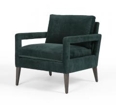 Olson chair in velvet dark green from Four Hands