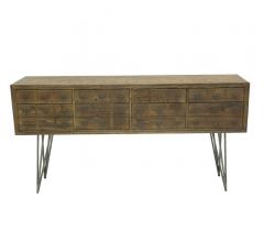 Javadi Sideboard with 36 small drawers on four hairpin legs from Moe's Home Collection