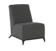 Austin Armless Chair in dark gray from Bernhardt