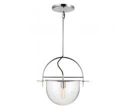 Nuance Large Pendant with an LED light and Polished Nickel finish from Generation Lighting