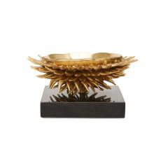 Spikey Urchin bowl on a black marble base from Bungalow 5