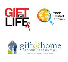 GHTA, Gift for Life, World Central Kitchen logos