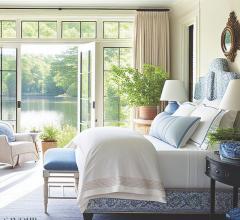 Leslie Carothers, left, designed this bedroom space using Midjourney by typing into the program what she wanted it to look like.