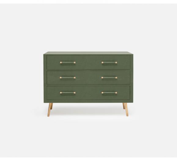 Alene dresser with three drawers in green from Made Goods