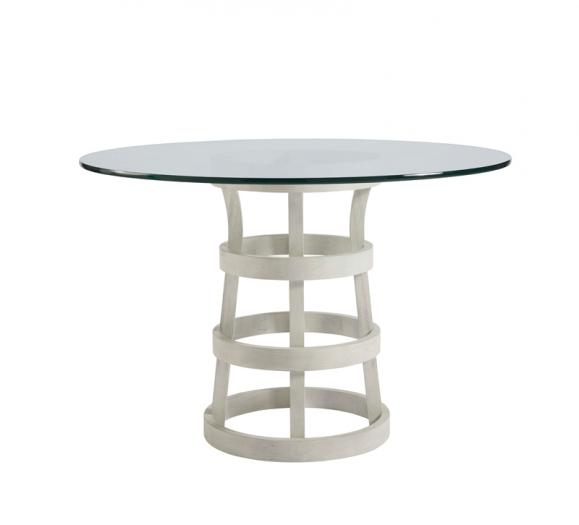 Escape round Dining Table with open base from Universal Furniture