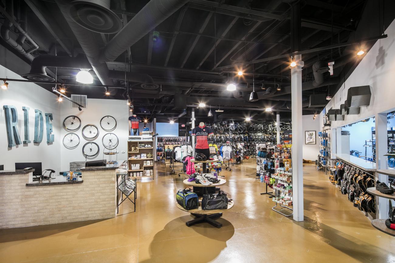 Pro Cyclery bike shop in Las Vegas, designed by Room Resolutions.