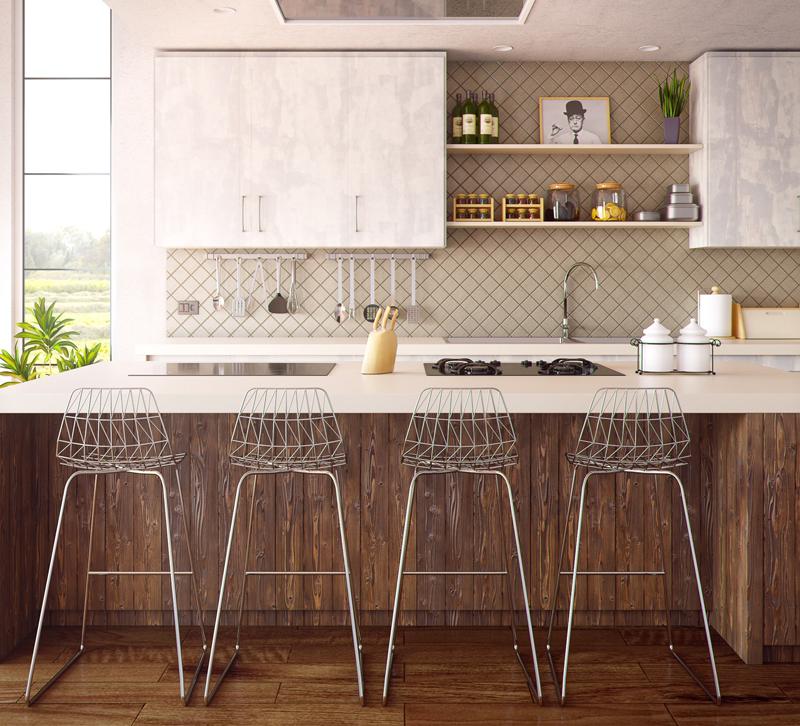 pexels kitchen island with stools