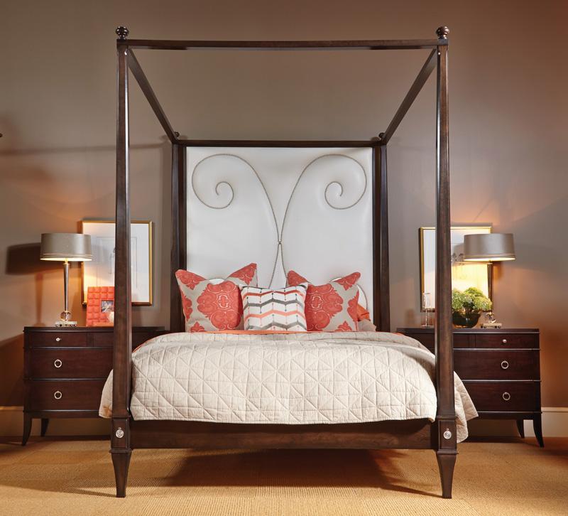 Harden Furniture upholstered canopy bed