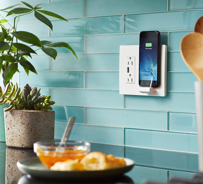 wireless wall charger kitchen 