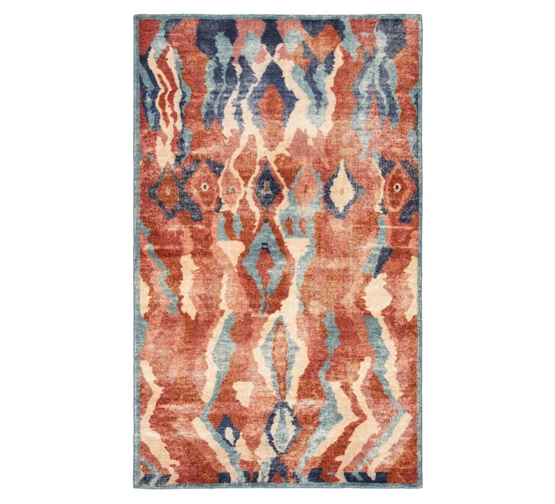 Gallant abstract-styled Area Rug in orange, blue, navy and beige from Jaipur Living