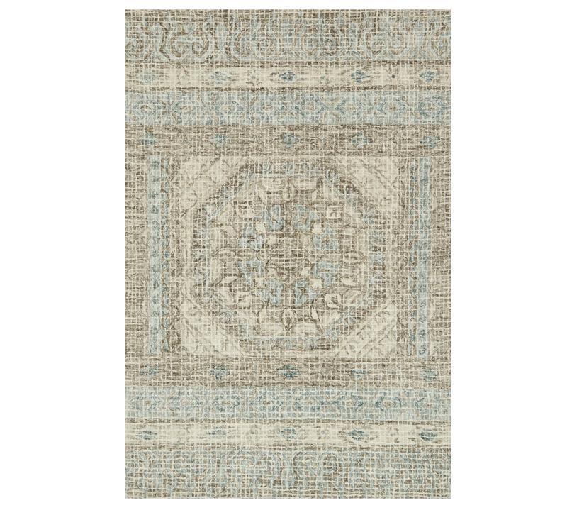 Tatum Area Rug in light blues, greens, browns and beiges from Loloi Rugs