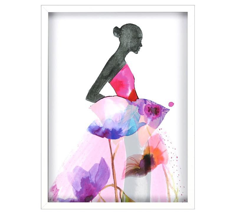 Paragon Floral Ball Gown Wall Art