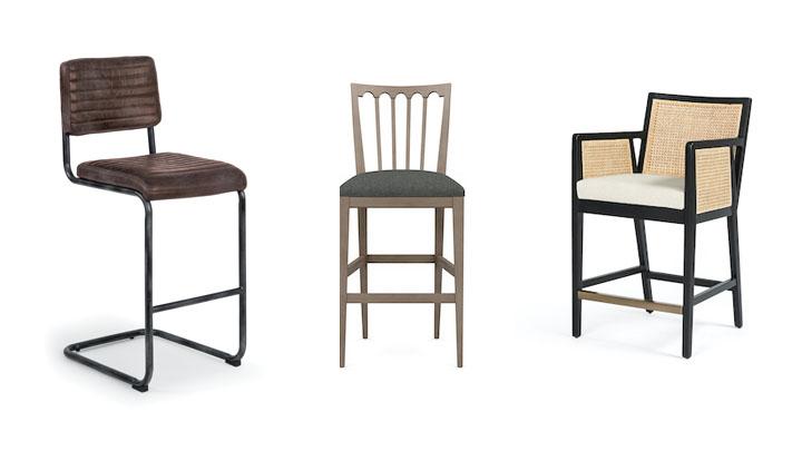 traditional and modern bar stools
