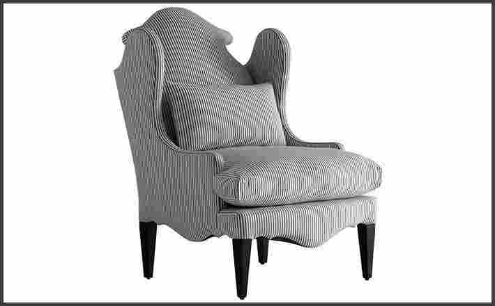 Andrew Martin striped upholstered chair