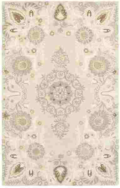 Craft rug in shades of ivory, sand, heathered gray and taupe from Oriental Weavers