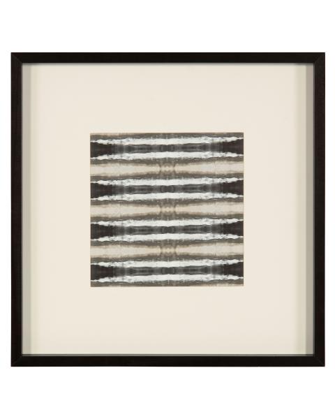 Available through John-Richard, Carol Benson Cobb’s “The Crossing Textile No. 2” comes in an Ebony gallery frame. Paired with Harp & Finial’s faux fur Navajo pillow in Gray Multi colorway, warmth exudes. www.johnrichard.com, www.harpandfinial.com