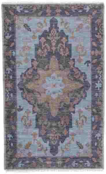 Jaipur’s Savona rug from the Liberty Collection is hand-knotted featuring a traditional medallion design updated for today in blues and beige. www.jaipurliving.com 